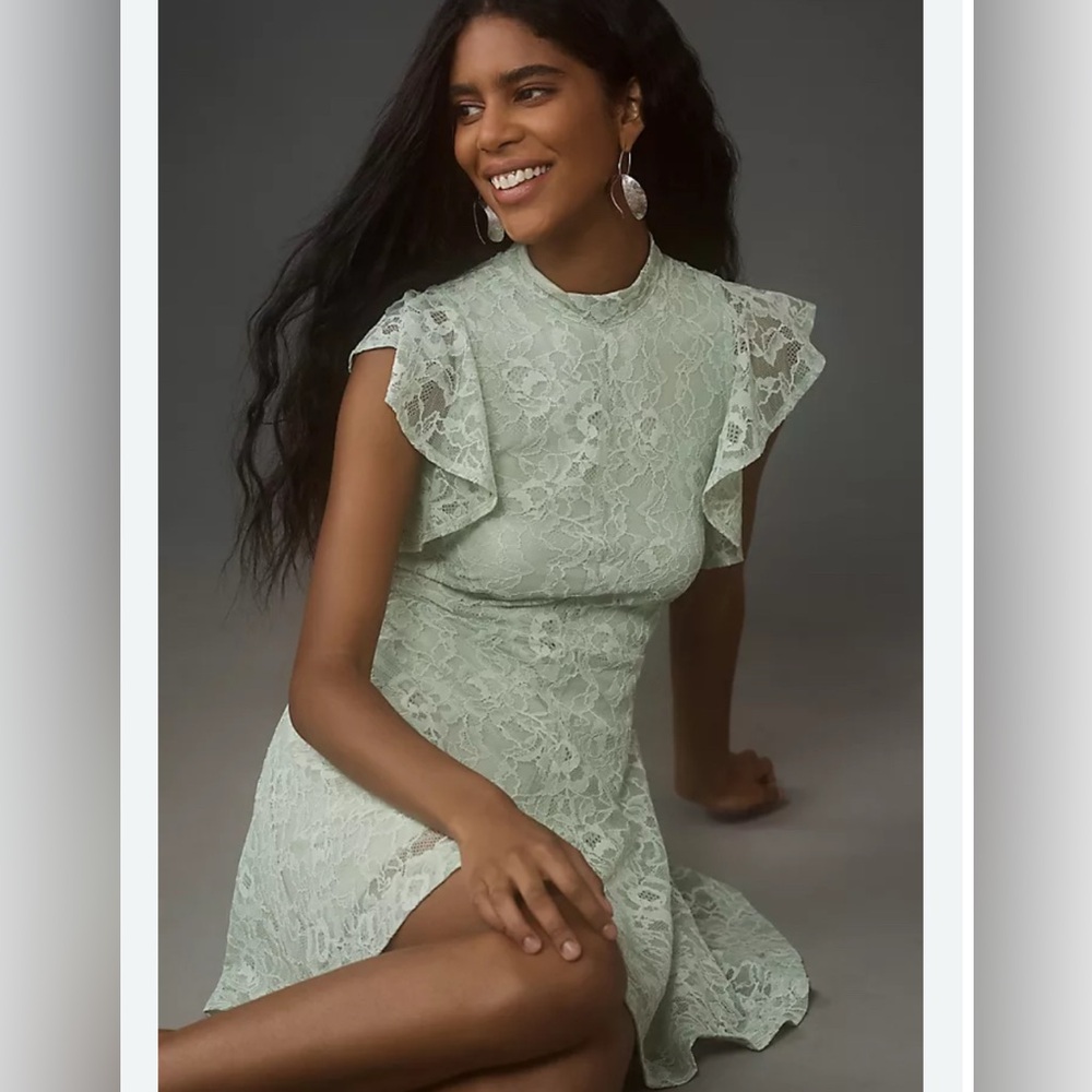Maeve by Anthropologie Sleeveless Mock-Neck Mini Dress NWT